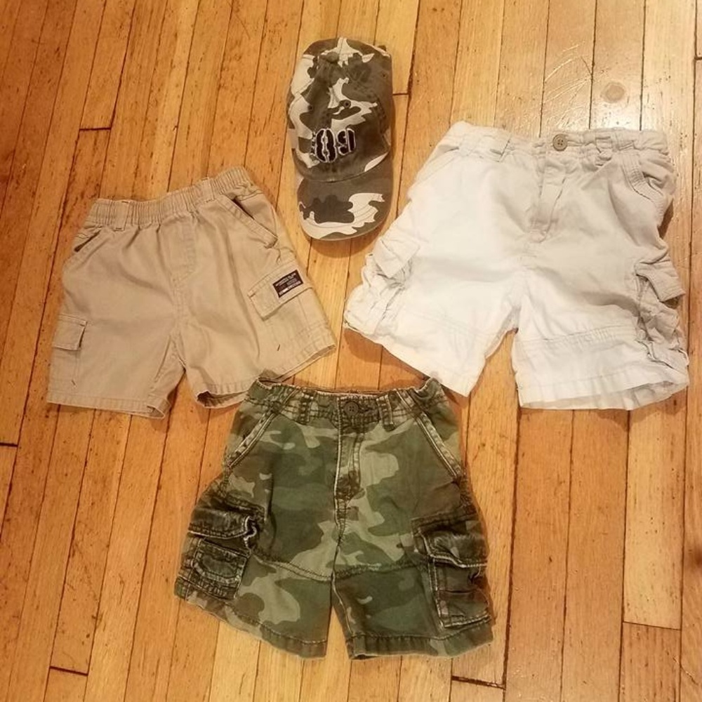 Children's Place Shorts Size 3T & Camouflage Cap